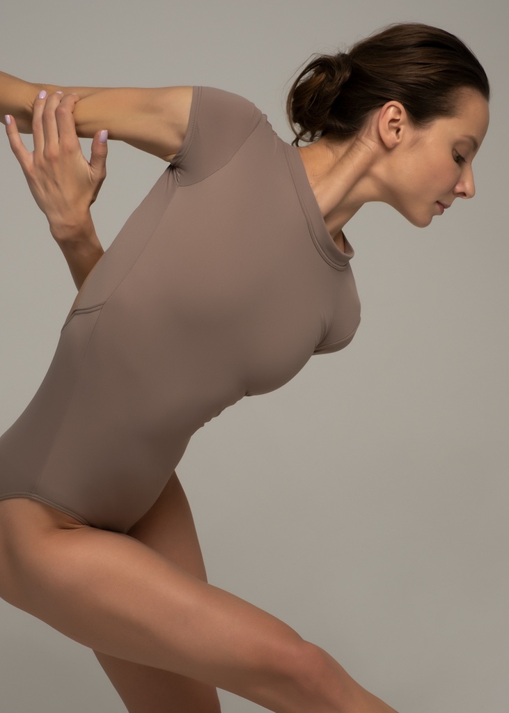 DA2004MP, EARIE, cap sleeve leotard