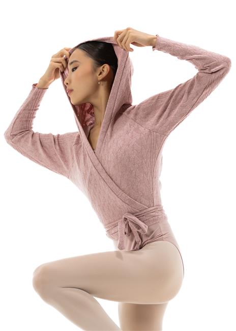 DAD5038N, Little Thomasina, Nikolay Knit Hooded wrap sweater
